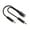 0.3m, variant on 3.5mm Y Splitter Cable Share Music With Double Headphone Jacks Universals Compatibility