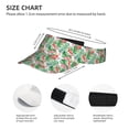 thumbnail image 3 of Zufioo Flamingo And Monstera Print Adult Hollow Hat, Sun Protection Sports Hat - Sweat-absorbent, Adjustable Velcro Style, Unisex, Suitable for Outdoors, 3 of 7