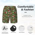 thumbnail image 3 of Balery Christmas Hat sock Bañador para hombre, shorts de playa de secado rápido con entrepierna y forro de compresión-X-Large, 3 of 6