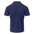 thumbnail image 4 of Plus Size Big & Tall Men's Summer Linen Cotton Short Sleeve Crewneck Loose Fit Casual Shirt Tops T-Shirt Solid Color Breathable Blouse Beach Vacation Hiking Outfits Modern, 4 of 5