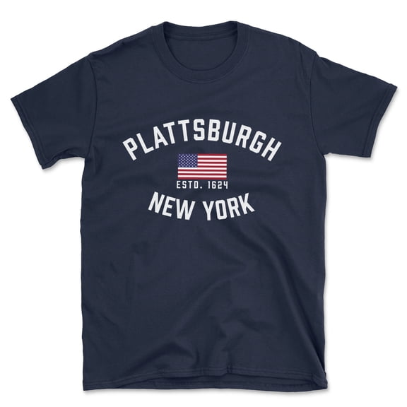 Plattsburgh New York Patriot Men's Cotton T-Shirt