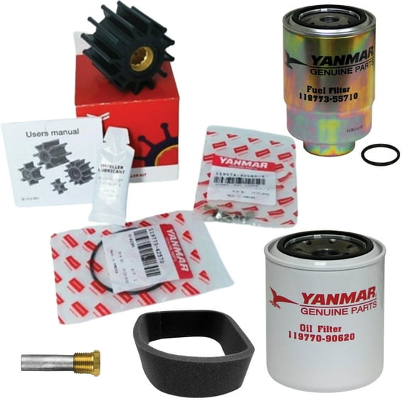 Genuine Yanmar 6LP Maintenance Kit 119773-55710 119770-90620 119773-42640