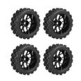 thumbnail image 1 of 4pcs RC Racing Off Road Car Tires,Plastic RC Wheels Rim Rubber Tires for RC 1/10 Car, 1 of 8