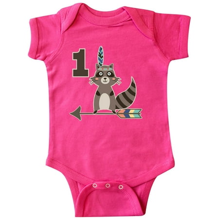 

Inktastic 1st Birthday Raccoon 1 Year Old Gift Baby Boy or Baby Girl Bodysuit