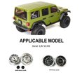 thumbnail image 2 of Llantas de Metal Bewildely Aleación de Aluminio 1/6 Axial SCX6 Negro, 2 of 6