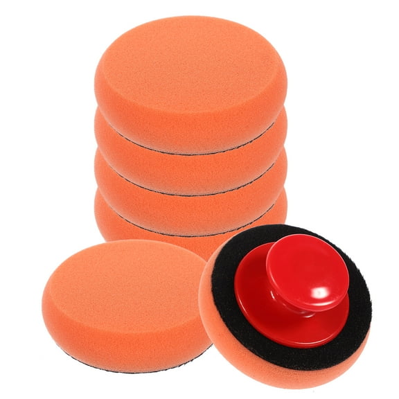 Worgeous  Polishing Pads Car Wax Applicator Make up Sponges Dad Orange