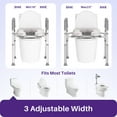 thumbnail image 4 of KEKOY Toilet Seat Riser for Seniors, Raised Toilet Seat with Handles, FSA HSA Eligible 400lb Elevated Toilet Risers, Tool-Free Assembly with Adjustable Height & Width, 4 of 10