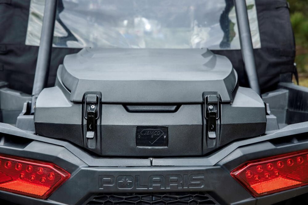 Highlands UTV Rear Cargo Box compatible with 2013-2023 Polaris RZR XP1000. Massive 168 Qt All-Weather Storage