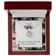 thumbnail image 4 of To My Wife I Want Us Infinity Knot Necklace Message Card, 4 of 7