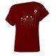 thumbnail image 5 of Moda mujer casual manga corta un hombro tops tops estampados blusa Pompotops hfajkhk133118, 5 of 5