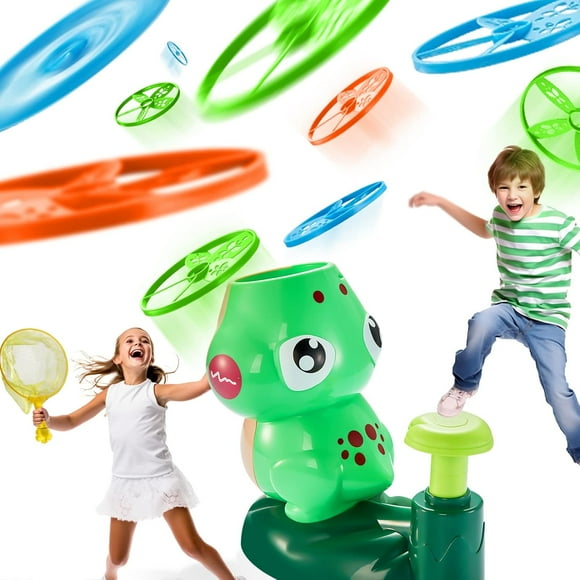 Outdoor Toys, Flying Disk Rocket Launcher, Yard Games for Kids Toddlers Over 3 Years Old, Outside Toys for Boys & Girls, Summer Catching Games, Fun Gift Idea for Birthday, Party, Family Fun