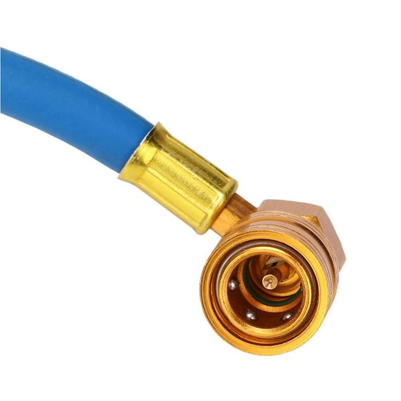 Fugacal R134A R12 Car Refrigerant Recharging Hose Kit Fitting Recharge Measuring Hose With Gauge A/C 1/2 Recharge Measuring Kit
