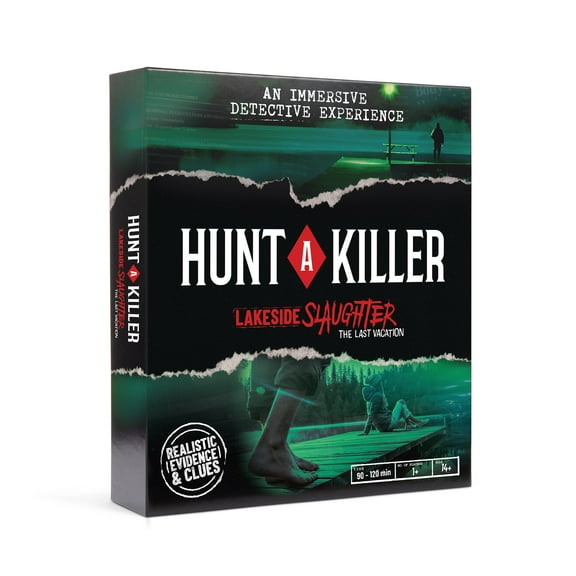Hunt A Killer: Lakeside Slaughter – Chilling Murder Mystery Game for Teens and Adults,  90–120 Minutes