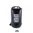 thumbnail image 4 of Soidarity Bolsas impermeables, mochila multifuncional para exteriores, bolsa plegable para Kayak, Rafting, piscina, pesca, canotaje, deportes Deportes acuáticos Negro 20L Hombros, 4 of 6