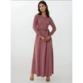 thumbnail image 2 of Textured Crew Neck Maxi Dress, 2 of 8