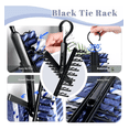 thumbnail image 3 of 5pcs Ganchos Corbatas Corbatas Cinturones Organizador Colgar Xtellar negro, 3 of 3