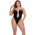 thumbnail image 1 of Shapewear For Women Plus Size Backless Built In Bra Body Shaper Seamless with Open Crotch, 1 of 6