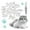 Clear, variant on Nail Care Cat Soft Nail Caps with Transparent Glue 18ml for Indoor Outdoor Use TPR Rubber Pet Prevention 20PCS