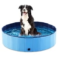 thumbnail image 1 of Bañera plegable para perros y mascotas Jasonwell, plegable, 32 cm, azul, 1 of 8