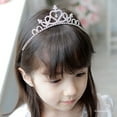thumbnail image 4 of SUTENG 5 Pieces Girls Princess Tiara Crown Glitter Crystal Tiara Headband Rhinestones Toddler Crown for Little Girls Wedding Princess Birthday Christmas Crown Party Gifts, 4 of 7