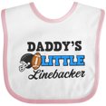thumbnail image 3 of Inktastic Daddy's Little Linebacker Boys or Girls Baby Bib, 3 of 4