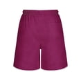 thumbnail image 5 of Hesxuno Men Basketball Sports Shorts Loose Fit Drawstring Athletic Shorts Elastic Waist Sweat Shorts 2026 Running Jogging Gym Shorts Purple L, 5 of 5