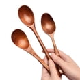 thumbnail image 3 of Cterwk - Juego de 4 cucharillas de madera para mesa, utensilios de cocina, cucharas pequeñas para servir sopa y postres, 3 of 8