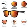 thumbnail image 4 of WOOSH Polarized Sunglasses for Men and Women - Lightweight Unisex Sun Glasses with UV Protection for Driving Fishing, Running, Sports, Beach and Outdoors (Bocas Reef), 4 of 7