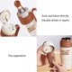 thumbnail image 4 of Taza de agua con asa para beber o beber directamente Taza portátil de acero inoxidable con aislamiento para automóvil Adecuada para viajes Acabado cremoso Taza de agua portátil, 4 of 6