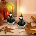 thumbnail image 4 of GCVIZUSO Halloween Lights,Halloween Decoration Indoor, Halloween Party Supplies Pumpkin Candles Halloween Plastic Arts Candles 6pc, 4 of 6