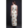 thumbnail image 3 of Bimba Floral Women Printed Crew Neck Side Slits Halter Dress Long Evening Gown-X-Large, 3 of 6