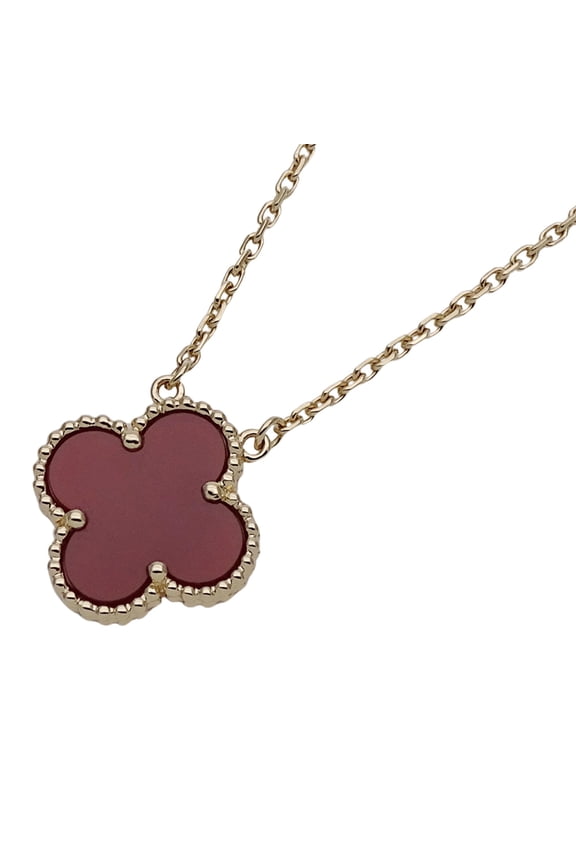 Pre-Owned Van Cleef & Arpels Vintage Alhambra Necklace for Women, Polished 750YG... (Good)