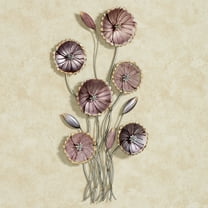Charming Floral Array Wall Art Purple