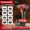 thumbnail image 4 of Portable 18V Cordless Heat Gun for Milwaukee m18 Battery with LCD Display and Variable Temperature for Shrink Tubing, Crafts (No Battery), 4 of 8