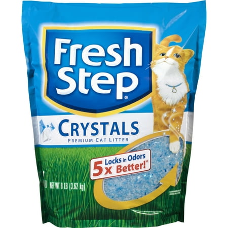 Fresh Step Crystals, Premium Cat Litter, Scented, 8 lbs