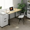 thumbnail image 4 of 40 Inch Computer Desk, Modern Simple Style Desk for Home Office, Study Student Writing Desk,Walnut, 4 of 14