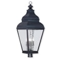 thumbnail image 3 of Livex Lighting Exeter Outdoor Post Head in Charcoal, 3 of 3
