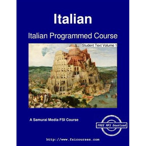 Pre-Owned Italian Programmed Course - Student Text Volume 1 (Paperback)