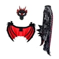 thumbnail image 2 of Conjunto de mono con máscara de de dragón para niños, divertido de Halloween para actuaciones en el escenario S, 2 of 10