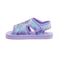 thumbnail image 3 of Disney Frozen Girls Anna And Elsa Dual Sizes Hook And Loop Sandals. (Toddler Little Kids)Purple, Size: 910, 3 of 7