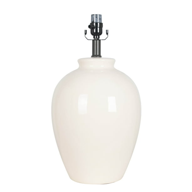 Better Homes Gardens Table Base 19 Cream Pot Lamp With Led Included Com Cream Pot Table Lamp With Led Included, Cream Lamp Base