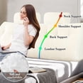 thumbnail image 6 of JIAN YA NA Headboard Wedge Pillow ,Large Bolster Cushion,Reading Pillows for Sitting in Bed, Backrest Positioning Support Pillow with Round Headrest（Beige White,193*50*20cm）, 6 of 9