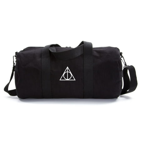 Harry Potter Deathly Hallows Symbol Durable Canvas Military Duffle Sport Gym
