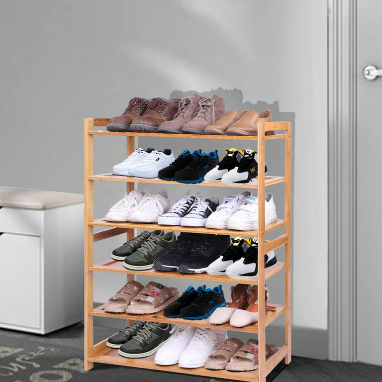 Entryway Stackable Shoe Rack Easy Assemble Shoe Organizer for Dorm Room  Homes Bathrooms Six Floors 
