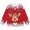 Red, variant on Toddler Girls Long Sleeve Cute Tops Christmas Printed Pullover Top Size 3-4T ,Black