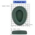 thumbnail image 3 of 3. Soft Protein Leather Earmuff Cover for Headphones, Replacement Ear Cushions with Sponge Earpad Case, 3 of 8