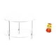 thumbnail image 1 of Mesa auxiliar redonda de acrílico,Mesa auxiliar redonda de acrílico,mesita de noche.,Mesa auxiliar redonda pequeña de acrílico transparente para bebidas,Estatua de serpiente china,Estatua, 1 of 8