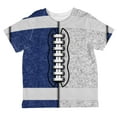 thumbnail image 1 of Fantasy Football Team Blue and White All Over Toddler T Shirt Multi 4T, 1 of 2