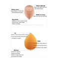 thumbnail image 4 of 4 Pack Makeup Sponge Set, Soft Sponge for Liquid Foundation, Creams, and Powders，Latex Free Wet and Dry Makeup Egg, 4 of 6
