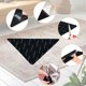 thumbnail image 4 of Xihbxyly Oferta de Hoy 4 Pegatinas para Alfombras, No Dejan Marcas, Espuma Negra, Abrazadera para Alfombras Extraíble, Pegatina de Fijación para Alfombras, 4 of 7